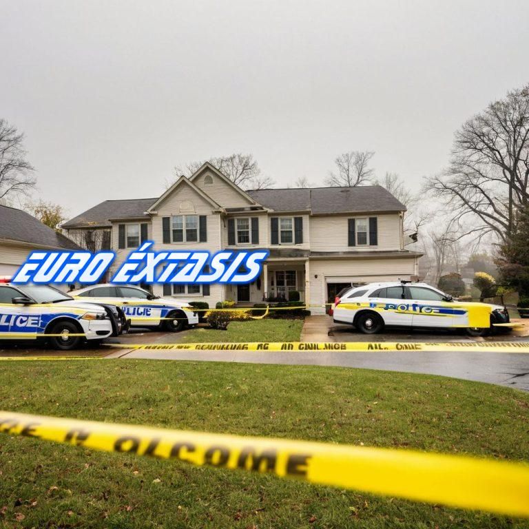 Escena del crimen en Halloween de 2010 tras el asesinato de la familia Lisk en Ohio.
